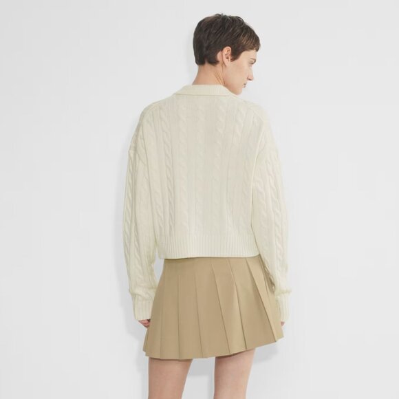 Aritzia Sunday Best Polo Sweater - XS [Whisper White] - Picture 6 of 6